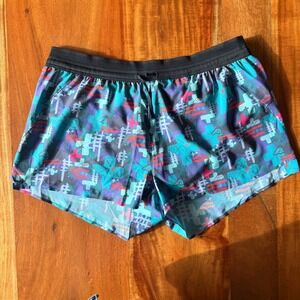 Janji Women's Multicolor Funky Design Running Shorts Size L